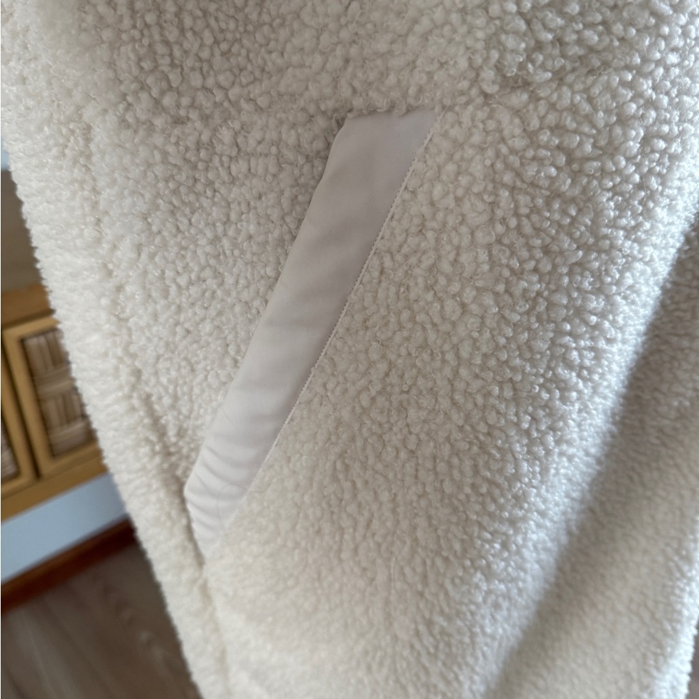 Talbots Cream Teddy Jacket Size L - Picture 5 of 7